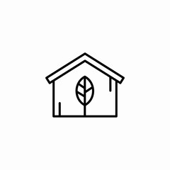 eco friendly house icon sign vector