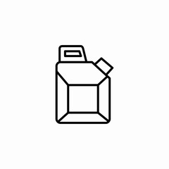 fuel jerry can icon sign vector
