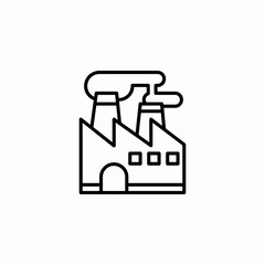 industrial factory icon sign vector