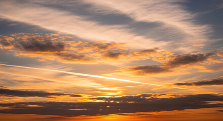 Fototapeta premium Sunset Sky Cloudscape