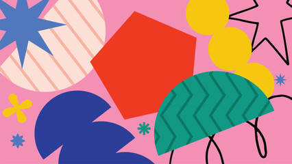 Minimal funky scribble background