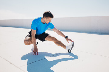 Stretching exercises on a sunny road, enhancing flexibility and mobility during a vibrant morning...