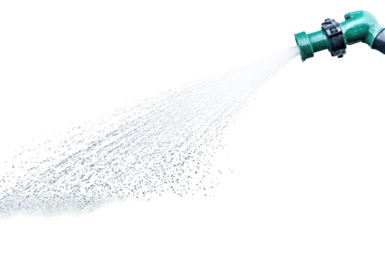 Sprinkler watering lush green grass in a garden providing hydration and nourishment for healthy growth and maintenance during a sunny day