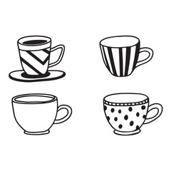 Vector Coffee Cups Collection