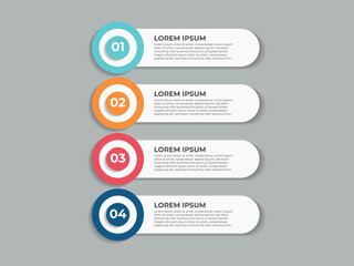 circular layout diagram with 4 list of steps, circular layout diagram infographic element template