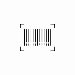 barcode scanner icon sign vector