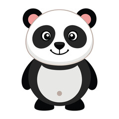 panda vector image on white background