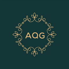 Letter AQG Logo Icon Design