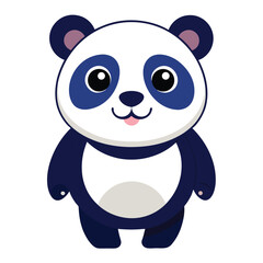 Naklejka premium panda vector image on white background
