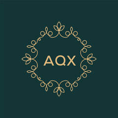 Letter AQX Logo Icon Design