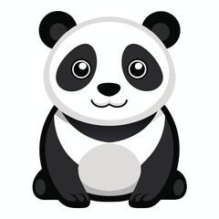 panda vector image on white background