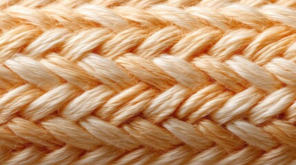 Close-Up Macro Beige Jute Fabric Texture with Open Weave Thread