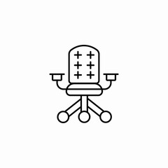 office chair icon sign vector
