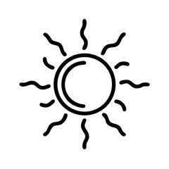 vector illustration of a sun
