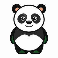panda vector image on white background