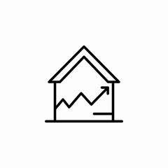 real estate market icon sign vector
