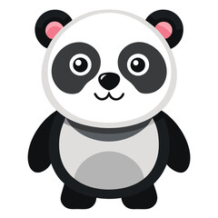 Naklejka premium panda vector image on white background