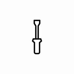 screwdriver tool icon sign vector