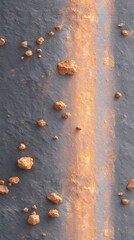 Close Up of Corroded Rust Texture with Orange and Gray Hues