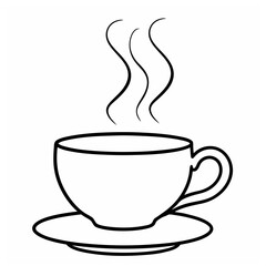 Cup outline design Art & Illustration