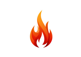 Isolated Abstract Fire Flame Logo Icon