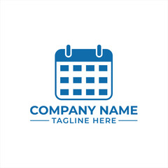 Clean and Professional Calendar Logo Design for Scheduling and Time Management Solutions Illustrating Organization and Efficiency Suitable for Corporate Identity Branding and Marketing Materials