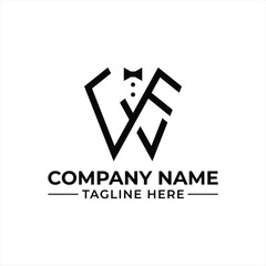 Sleek and Stylish Logo Design Showcasing a Creative Tuxedo Silhouette A Modern and Sophisticated Brand Identity for High End Businesses and Formal Occasions