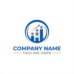 Dynamic Business Growth and Financial Success A Modern Logo Design Evoking Progress Stability and Market Leadership with an Upward Trending Chart and Arrow