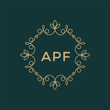 APF logo design vector template