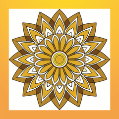 Decorative luxury purple colorful mandala template with arabesque style