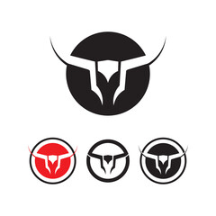 Bull horn logo and symbols template icons app