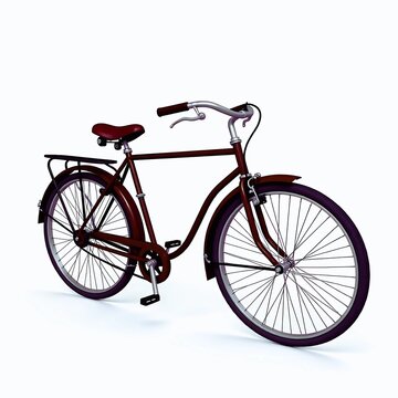 A single vintage bicycle from the 1950s, - generative aei