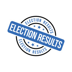 Election Results Letter Rubber Stamp Template