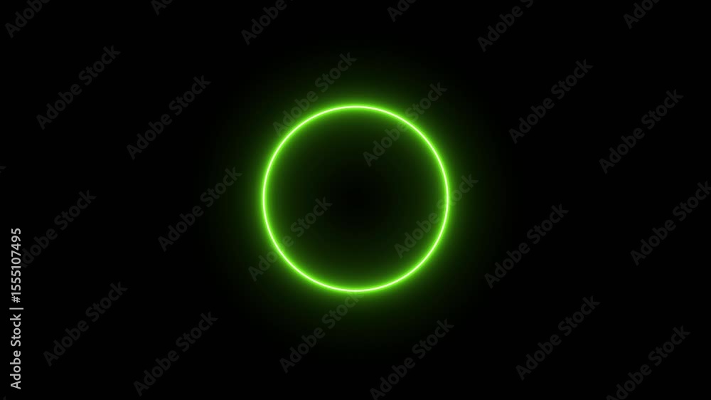 Poster neon lights motion loops circle circular motion draws and beautiful lights background linear lamp. b