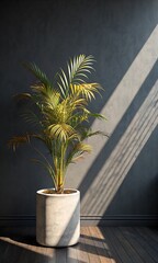 Fototapeta premium Stylish indoor plant in a modern planter