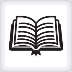 Open Book Icon, Simple and Elegant