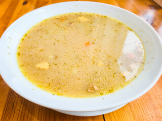 Sour cereal soup known in Poland as Zur or Zurek.