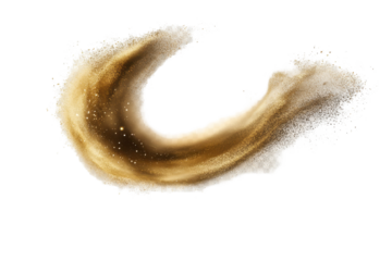 Gold dust swirl movement showcasing dynamic motion and vibrant texture for creative design applications and artistic projects