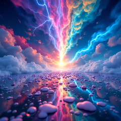 abstract fractal realms