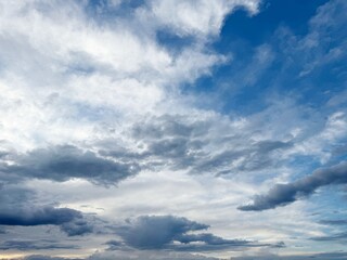 Overcast clouds in the sky.