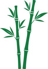 Lush green bamboo stalks with dew drops, vibrant leaves. Perfect for spa, nature, and tranquility themes.