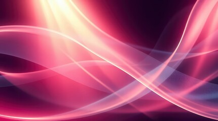 Fototapeta premium Abstract Pink Flowing Lines