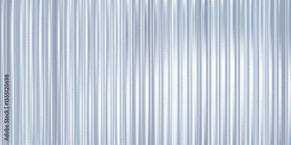 Aufkleber corrugated glass background with transparent ribbed pattern and gradient light effect. abstract 3d m