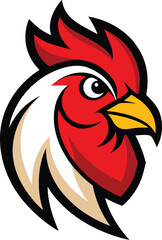 Rooster Mascot Logo icon