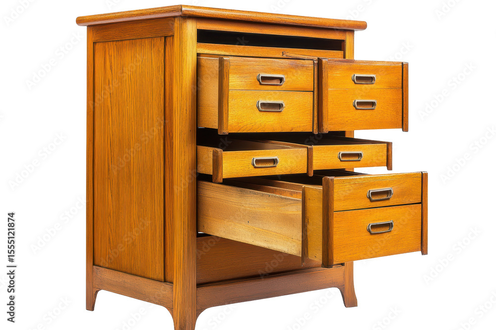 Poster file cabinet with multiple drawers showcasing a functional design for storage in home or office sett