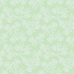 Modern floral with flowers print. Seamless pattern. Hand drawn style.