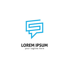 Creative G Initial Chat Logo, Communication & Messaging Symbol.