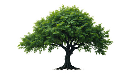 Rain Tree Isolated on Transparent Background – Tropical Green Plant Photo