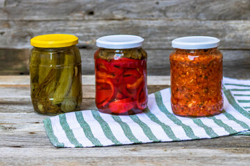 Canned veggies in vinegar