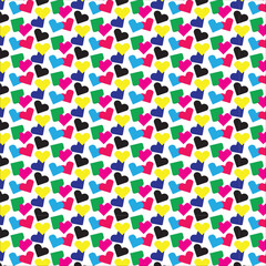 Love pattern vector design amazing